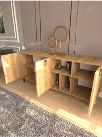 Resim Ahşap 3 Kapaklı Konsol 