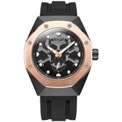 Resim Sones Yazole 281 Çift Dijital Kadranlı Basit Retro İş Çift Kuvars Saat Büyük Beyaz Tepsi Kahverengi Kemer 