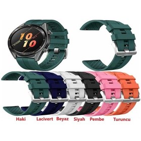 Resim Huawei Watch Gt2 Gt2 Pro 46Mm Akıllı Saat Silikon Kordon Kayış 