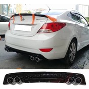 Resim Hyundai Accent Blue Difüzör Lüx Tip İthal Ultra Parlak Siyah Difizör 
