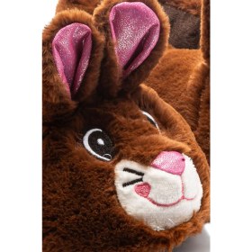 Resim Twigy Nara Kadın Hayvanlı Panduf Kahverengi 36/41 