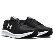 Resim Under Armour 3024878 UA Charged Pursuit 3 Siyah - Beyaz Erkek Koşu Ayakkabısı 