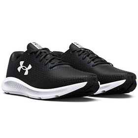Resim Under Armour 3024878 UA Charged Pursuit 3 Siyah - Beyaz Erkek Koşu Ayakkabısı 