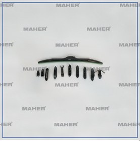 Resim Maher Silecek Süpürgesi Tek Tip Retrofıt Üniversal 15" Muz 380mm Mhr-29949 