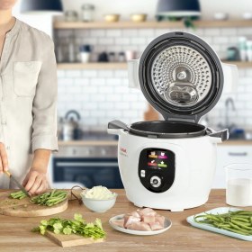 Resim Tefal COOK4ME Akıllı Çoklu Pişirici, Multicooker, Yüksek Basınçlı Pişirici, 150 Tarif, CY851130 