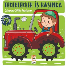 Resim Sincap Kitap Tekerlekler İş Başında Çalışkan Çiftlik Araçlarım 