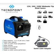 Resim Tecnopoint TC18-08 Webasto Tip Çanta Model Seyyar Dizel Isıtıcı 12V, 24V, 220V 