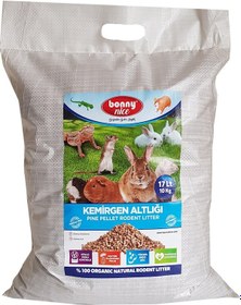 Resim Bonny Nice Organik Çam Pelet Kemirgen Altlığı 10 Kg 17 L 