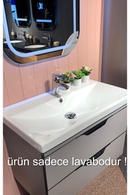Resim TURKUAZ Cerastyle Elite Etajerli Lavabo 70 Cm. 