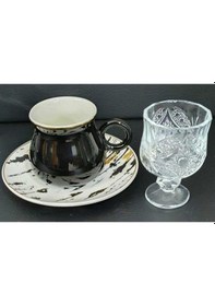 Resim Mithra Life 6 Lı Kristal Kahve Yanı Bardak Mıt1016 