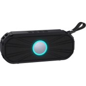 Resim New Rixing NR-9012 Taşınabilir Kablosuz Bluetooth Destekli Hoparlör - Siyah (Yurt Dışından) 