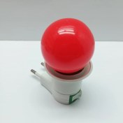 Resim En Parlak Duy Fişli Gece Lambası Ampüllü Kırmızı LED 1W E27 Duy 