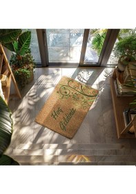 Resim Home Hoşgeldiniz Dekoratif Çok Amaçlı Iç Ve Dış Kapı Paspası Bordo 