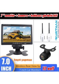 Resim 7 İnç Monitör+kamera+wifi Set 12v Kayıt Yapmaz 
