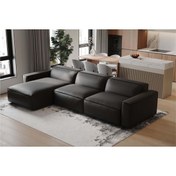 Resim hoom concept ORLANDO DERİ ÜÇLÜ SOL KÖŞE KOLTUK 