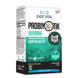Resim Zade Vital Probiyotik Reforma Takviye Edici Gıda 30 Bitkisel Kapsül 