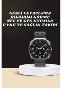 Resim Akıllı Saat Amoled Ekran Bluetooth Bağlantılı Sağlık Takibi Gps Uyumlu 