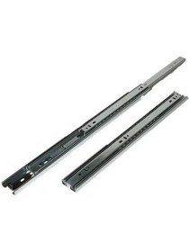 Resim Çift Açılır 45 mm Teleskopik Bilyeli Çekmece Rayı 50 cm 