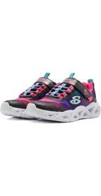 Resim Skechers Twisty Brights 2.0 Kids Sneaker Lastik Bağcıklı Cırtlı Işıklı Kız Çocuk Ayakkabısı Mor 