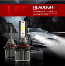 Resim Chuangyinshop 9006 Hb4 2 Adet H7 Led Araba Far Ampulü Süper Parlak 3000+ Lümen 12v 