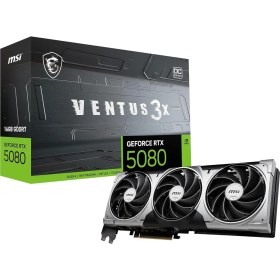 Resim Tech Butiq Msı VGA Geforce Rtx 5080 16G Ventus 3x Oc RTX5080 16GB Gdrr7 256 B DX12 Pcıe 5.0 X16 (3xdp 1xhdmı) 
