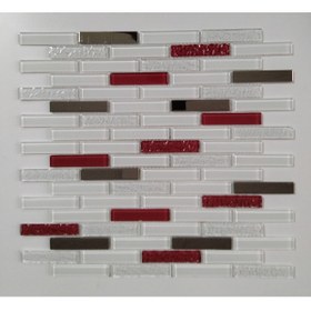 Resim MozaiKristaL Mutfak Tezgah Arası 15x73x4 Mm Kristal Mozaik ( 1 Koli = 1 M2 Fiyatıdır) 