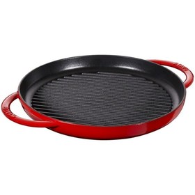 Resim STAUB Döküm Izgara Çift Kulp Kiraz 30 Cm 