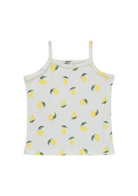 Resim Civil Girls Limon Desenli Şortlu 6-9 Yaş Pijama Takımı - Kırık Beyaz 