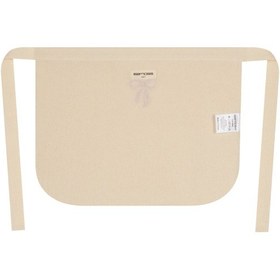 Resim %100 Pamuk Hambez Çocuk Mutfak Ve Etkinlik Önlüğü - 6-8 Yaş - Kurdele Nakışlı Çift Kat Krem 