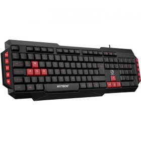 Resim Hytech HYK-46 GAMY Siyah USB Kırmızı Tuşlu Q Gaming Oyuncu Klavyesi 