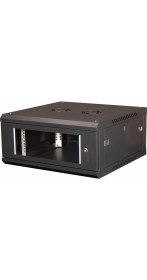 Resim Lande - 4u 19" Duvar Tipi Rack Kabinet - Genişlik: 600 mm | Derinlik: 600 mm - Siyah 