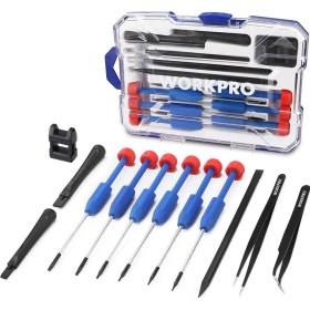 Resim Workpro Wp200531 12 Parça Cr-v Elektronikçi Hassas Profesyonel Onarım Seti 