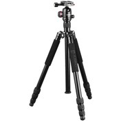 Resim JUSINO TK-254 Profesyonel Tripod + BT-02 Tripod Kafası 12 kga kadar taşıyabilir ve 160 cmye kadar uzatılabilir.