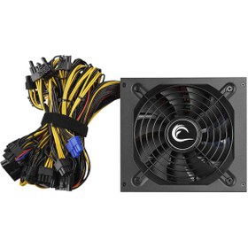 Resim Rampage BTC-1650 1650W 16*(6+2P)PCI Exp Kablolu 14cm Fanlı Bitcoin Mining Power Supply 