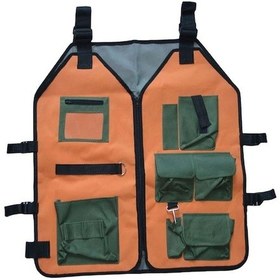 Resim Trendooze Homyl Marangoz Alet Yeleği - Elektrikçi Sarı-yeşil, Dayanıklı Korse 