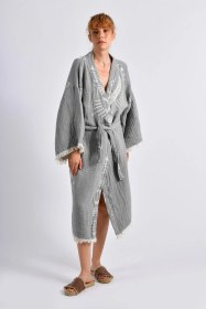 Resim Brandsmithshop Gri Crescent Eye Kimono Çok Renkli 