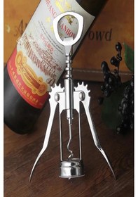 Resim Nishev Profesyonel Metal Krom Tirbuşon Şarap Açacağı Gümüş 