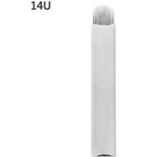 Resim 100 Adet 14 U Kalıcı Makyaj - Microblading İğnesi 