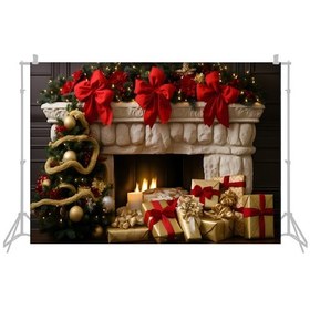 Resim Hombey Noel Temalı Fotoğraf Arka Planı, Polyester Elastik, 2.1x1.5m 7x5ft , W-7304 Ve Diğer Modeller 