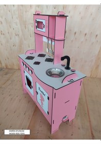 Resim Ahşap Çocuk Oyuncak Mutfak Seti 