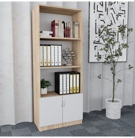 Resim Plus 4'lü Ofis Takımı Model 7 Meşe Beyaz 