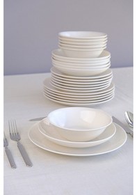 Resim Tabak Evi Porselen Chic Yemek Takımı 24 Parça 6 Kişilik 