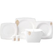 Resim Korkmaz Bone Selection 60 Parça Kare Yemek Takımı A8456 
