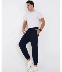 Resim Uslucan Alışveriş Unisex Kışlık Üç İplik Lastikli Eşofman Pantolon - Lacivert Lacivert 