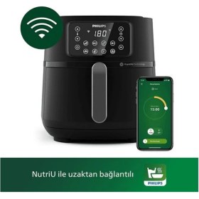 Resim Philips Airfryer Xxl Connected, 7,2l (1,4 Kg), Rapid Air Teknolojisi, Pişirme ve Izgara Aksesuarları, Homeıd Uygulaması, 1,4kg Kapasiteli Sepet, HD9285/96 