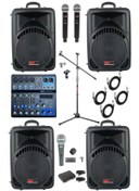Resim Lastvoice Ample Center Paket-4 Aktif hoparlör ve Mixer Full Ses Sistemi Seti 