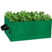 Resim Pazly 50x30x20cm Ordu Yeşili Dikdörtgen Keçe Dikim Çantası - El Yapımı Şık Tasarım 