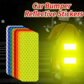 Resim 12 adet Motorlar ve Arabalar için Yansıtıcı Güvenlik Etiketleri - Yüksek Görünürlüklü Neon Yeşil Parlayan Koyu Yansıtıcı Bant, Gece Görünürlüğü İçin Su Geçirmez Açık Hava Güvenlik Etiketleri, Çantalar, Kamyonlar, Arabalar (5 Renk), Motorlu Bisiklet Güvenlik Aksesuarları, Araç Güvenliği Geliştirme, Neon Yeşil Etiketler, Yansıtıcı Yüzey Etiketleri 