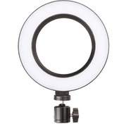 Resim Dianziye 16cm 3 Renk Aydınlatma Sıcak, Beyaz, Sıcak-beyaz 360 Dairesel Led Yedek Işık - Akıllı Telefon Fotoğrafçılığı Ve Canlı Yayın İçin Tek Işık 