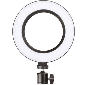 Resim Dianziye 16cm 3 Renk Aydınlatma Sıcak, Beyaz, Sıcak-beyaz 360 Dairesel Led Yedek Işık - Akıllı Telefon Fotoğrafçılığı Ve Canlı Yayın İçin Tek Işık 